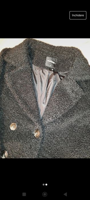 Palton Teddy Zebra măr M/L