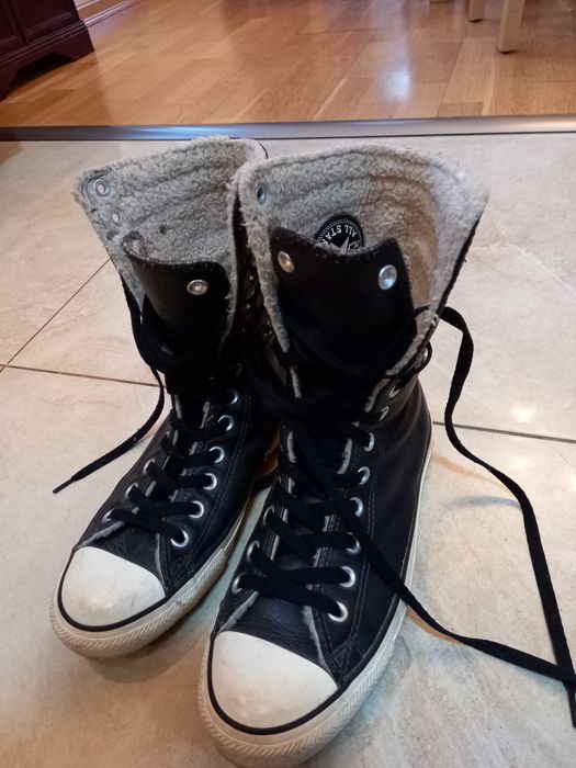 Зимни кецове Converse  естествена кожа