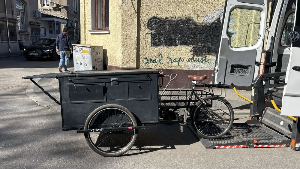 Coffee bike-bar mobil, cafea, limonada, branzeturi