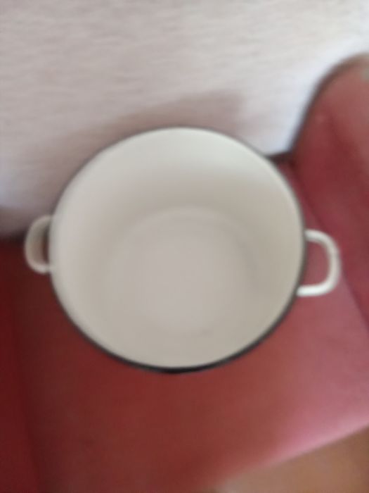 Кастрюля эмаль белая 5литров