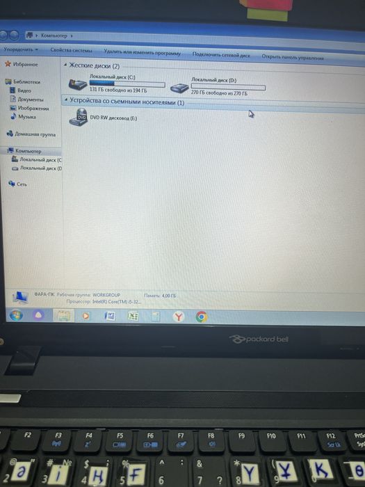 Ноутбук Packard Bell