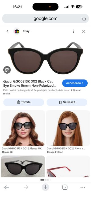 Ochelari de soare Gucci- Cat Eye