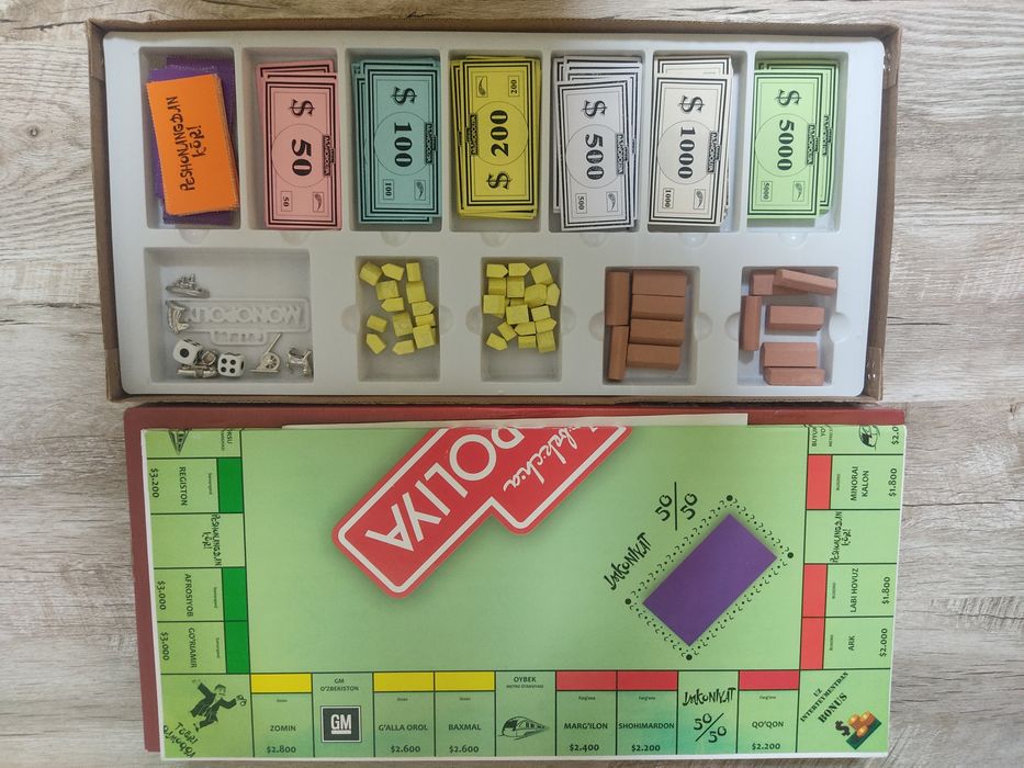 monopoliya oyini bolalarni aqlini rivojlantiradi narhi 160000 ming som