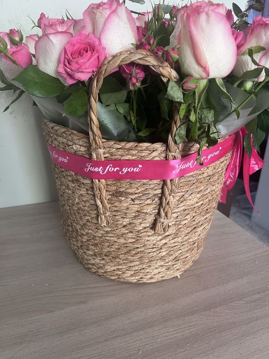 Цветы большой  корзинка м размер