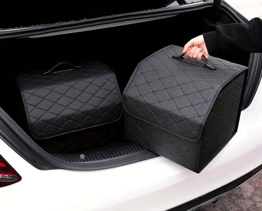Премиум органайзер за багажник от еко кожа - Подходящ за джипове и SUV