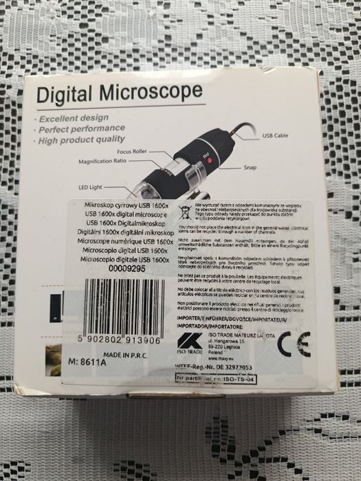 Microscop electronic factor de marire 1600x USB
