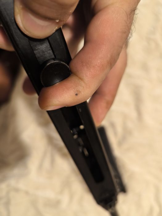 Обезопасен картечен пистолет  Madsen. Деактивирана пушка,