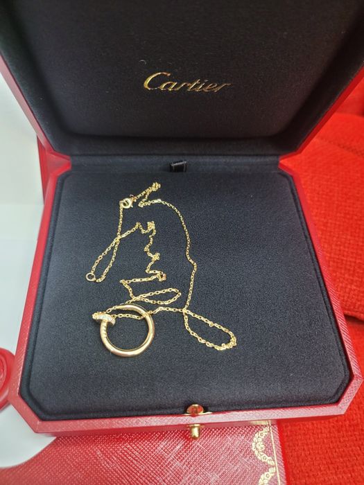 Колие -Розово- CARTIER Juste un clou 36 брилянта