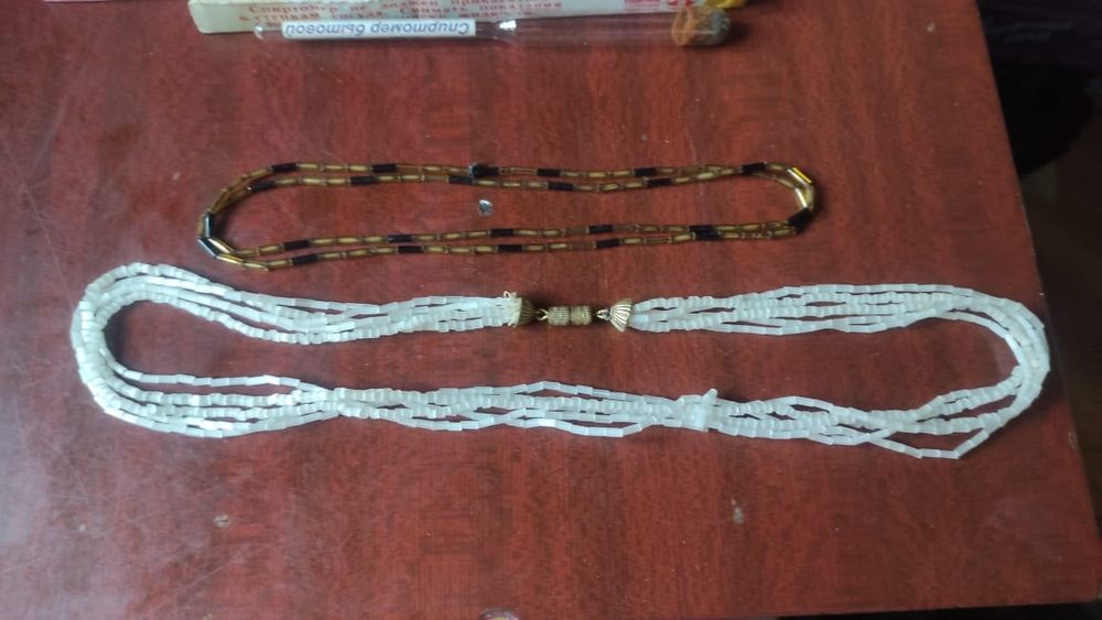 Бусы янтарные советские