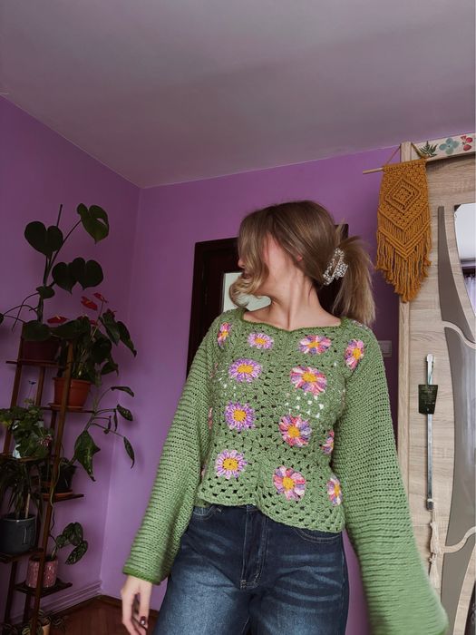 Bluza crosetata manual