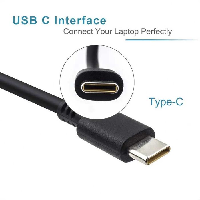 Incarcator 65W cu USB-C laptop Lenovo ThinkPad Hp Dell, ASUS Acer Yoga