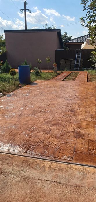 Beton amprentat, maturat, elicopterizat