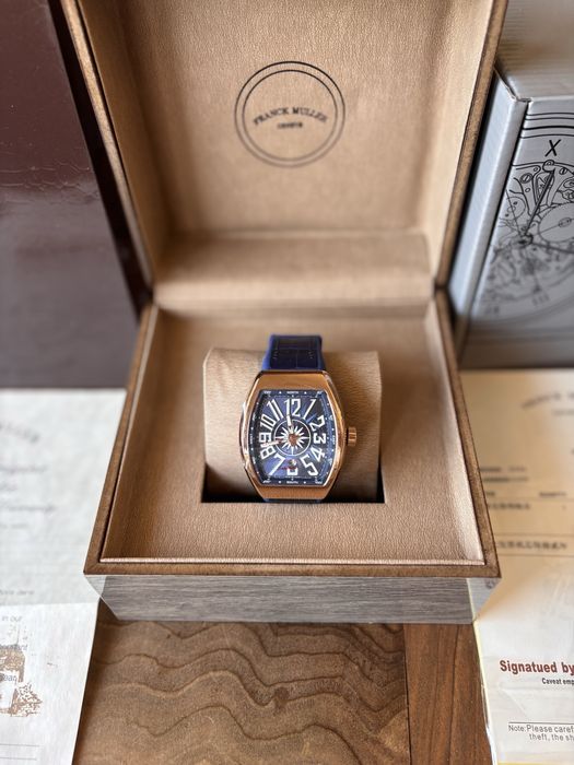 Franck Muller Vanguard Gold And Blue 44 mm