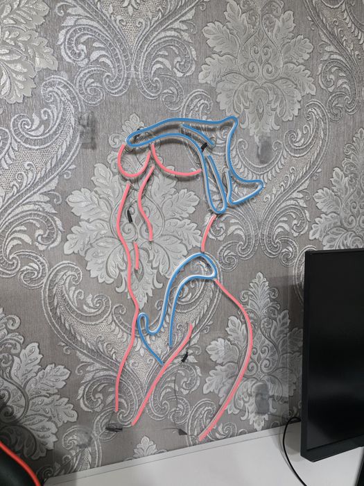 Неоновая вывеска 75х50 см
