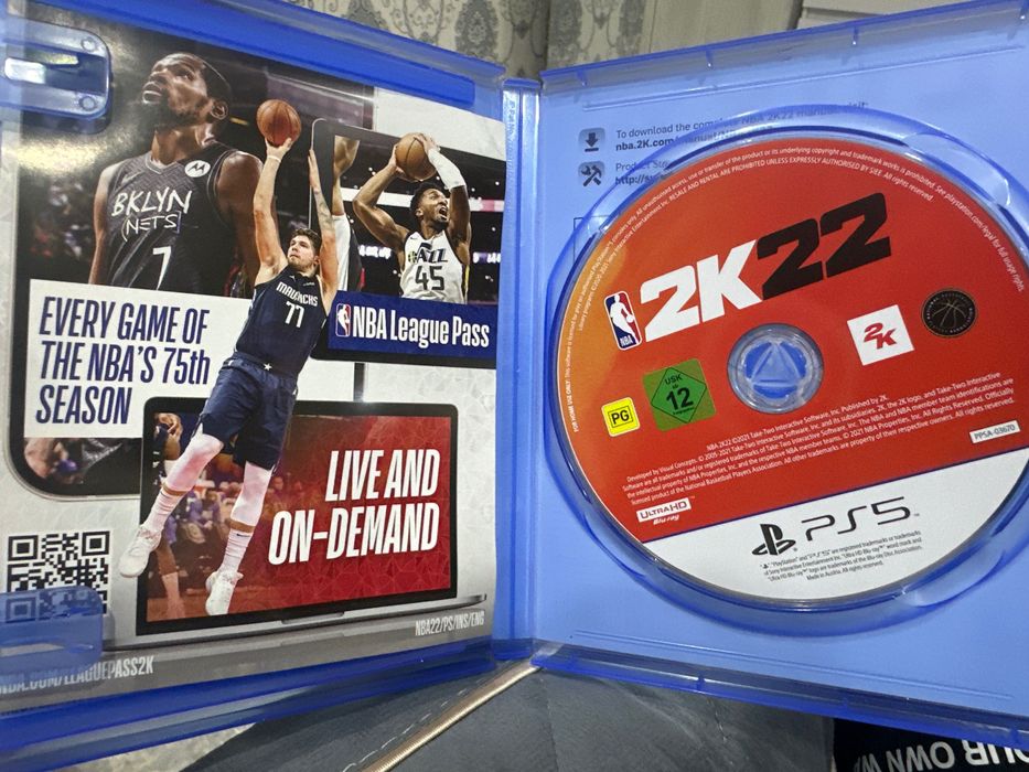 Диск NBA2k22 на PS5