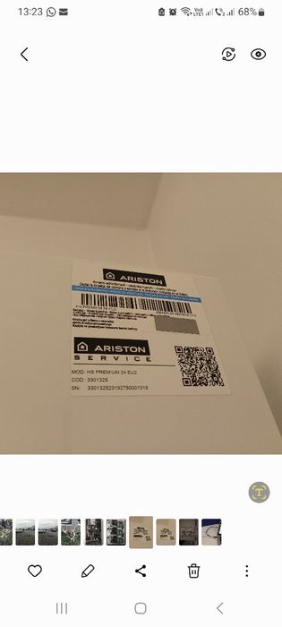 Centrala termica Ariston HS PREMIUM 24 EU  ,  schimbator fisurat