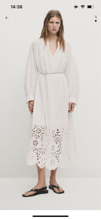 Памучна рокля massimo dutti