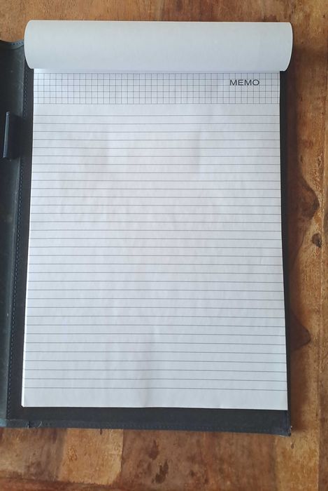 папка луксозна за документи кожена синя Марксман Marksman Размер А4