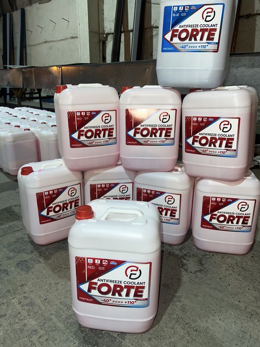 Антифриз синий красный