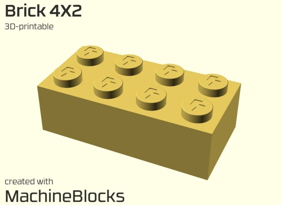 Создание напечаттаных Лего деталей