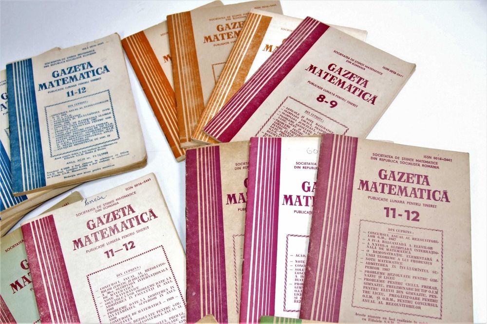 Gazeta Matematica, 30 numere, probleme date la olimpiade, admitere...