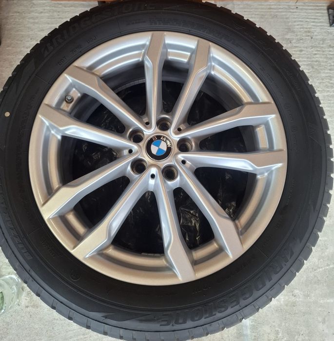 Jante BMW  X3  X4  R19" G01  G02  Seria 5 G30 5x112 cu anvelope Brigdestone RFT 245/50/19 DOT5122