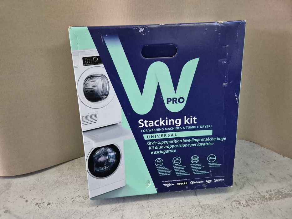 Kit suprapunere Universal Wpro cu raft , prindere chingi uscator peste masina de spalat , nou 484000008436