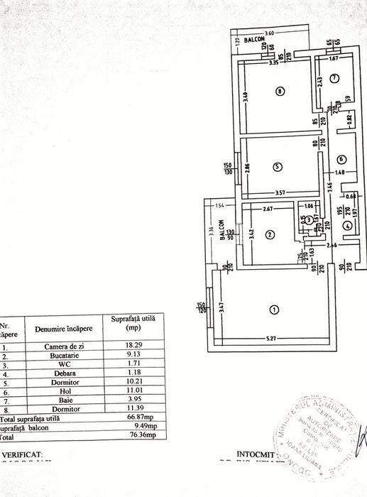 Apartament 3 camere decomandat Nicolina | 2 băi | 2 balcoane | Etaj 2
