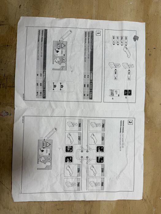 Thule - греди за Тойота Т25