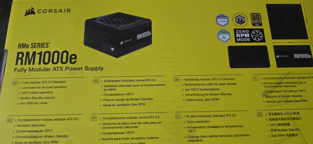 Sursa Corsair RMe Series RM1000e V2, 1000W ATX 80+ Gold