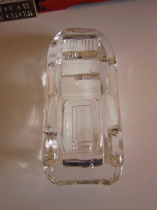 cadou rar Jaguar cristal vintage Hofbauer Clear Glass Lead Crystal