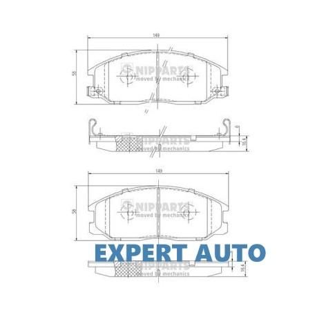 Set placute frana fata Hyundai H1 H-1 2008-> TQ 48130-091A0