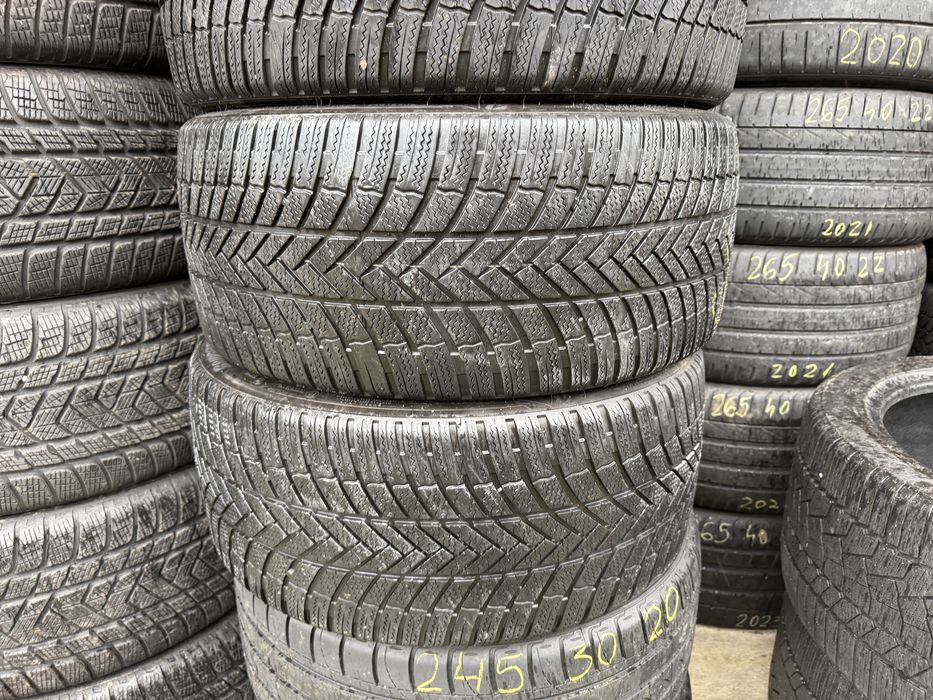 245/35/19 Set 2 buc Bridgestone 2022.anv  M+S.iarnă.IMPECABILE