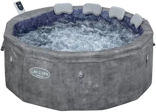 Piscina gonflabila Spa cu hidromasaj Bestway Lay-Z Spa Carrara 6001V