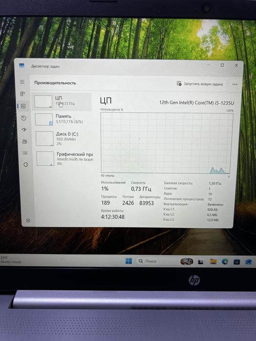 ноутбук HP core i5-12
