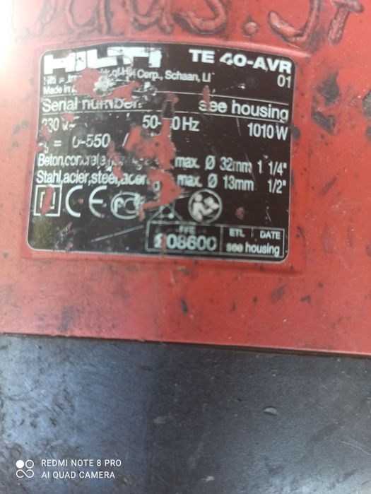 Rotopercutor hilti