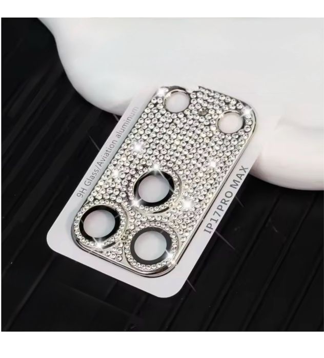 Folie Protectie Camera Full Cover Stone Orange Silver - Iphone 17 Pro 17 Pro Max