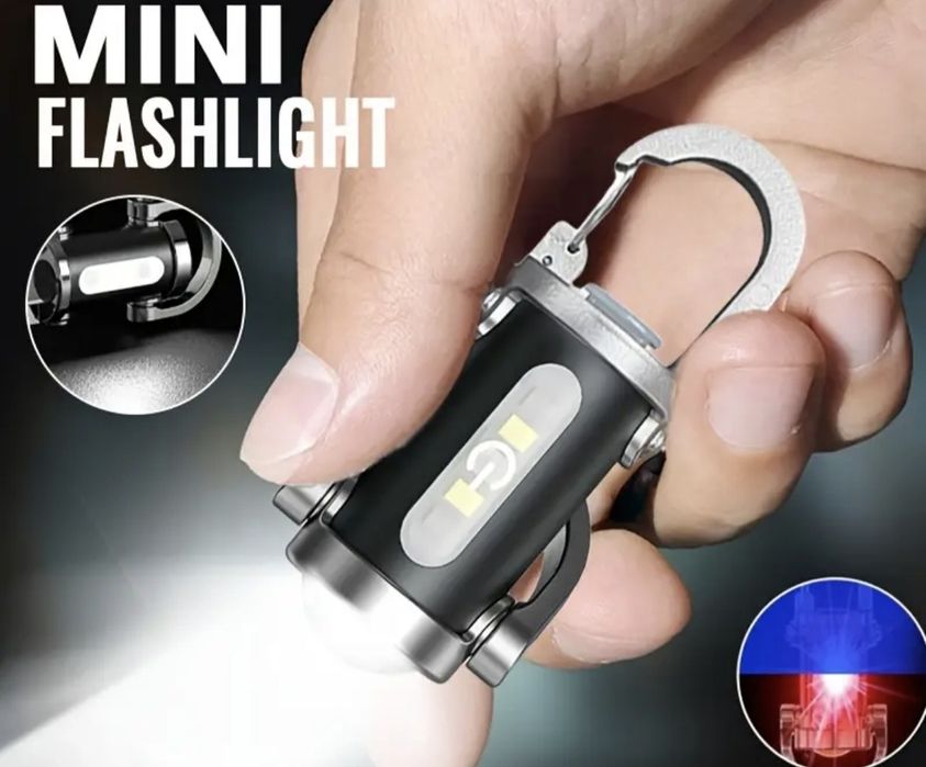 3 в 1 аварийна ключодържачка фенерче