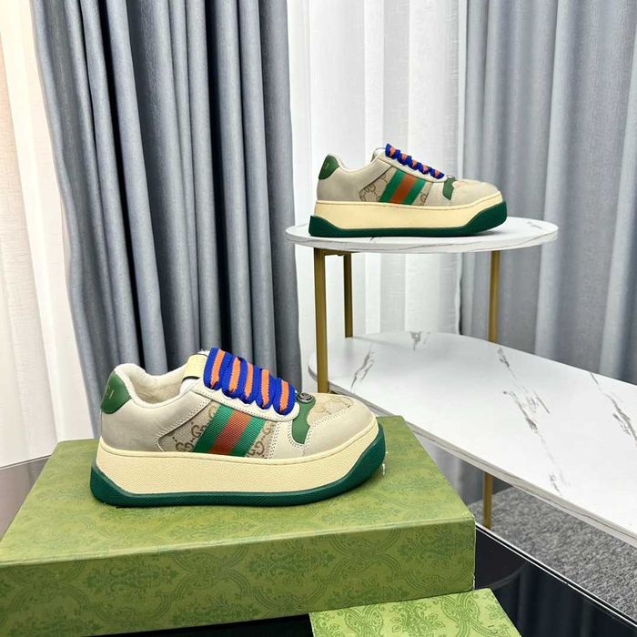 Tenisi Gucci Screener platform crem, marimi 35-40, adidasi Premium