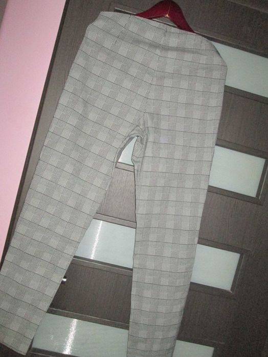 pantaloni elastici carouri dame 42