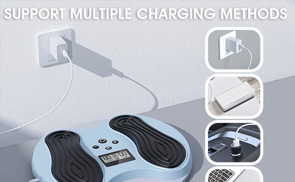 Безжичен масажор за крака, EMS за стимулиране на кръвообращението