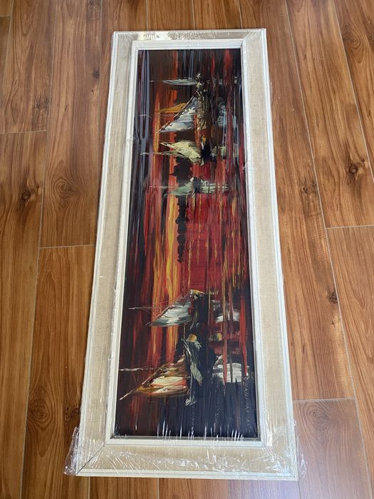 Tablou inramat ulei pe panza olanda 50/20 semnat