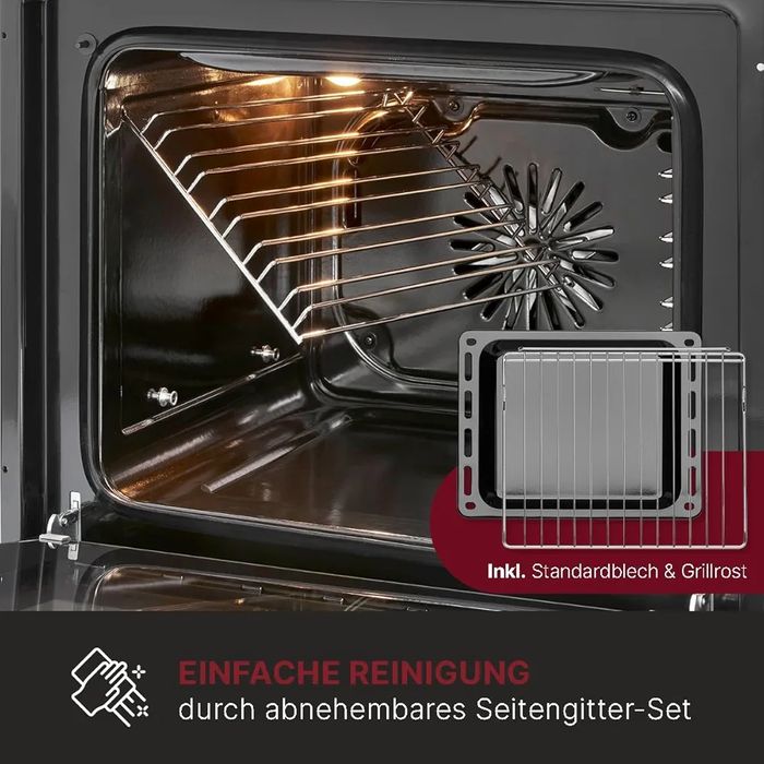 Нова фурна за вграждане Bomann черна