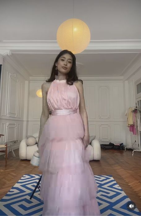 Вечерние платье розовый цвет