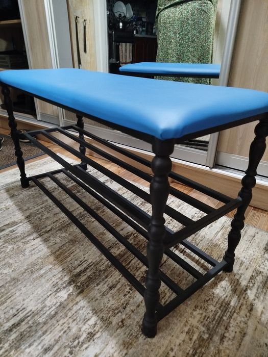 Два в одном: пуфик+обувная полка