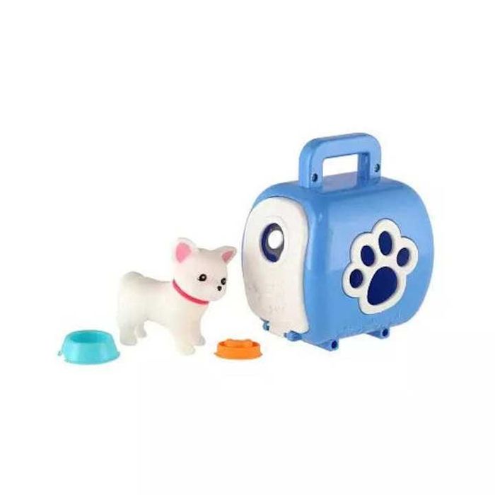 Къща за домашни любимци с животно и аксесоари