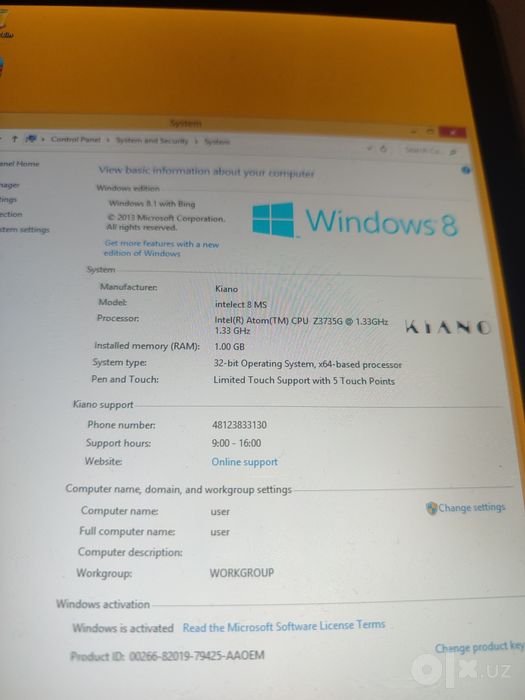 Планшет на windows.