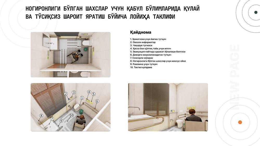 Тактильные таблички и знаки / Taktil belgilar va lavhalar