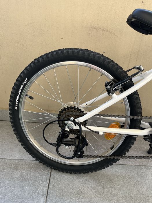 Bicicletă MTB Explore 120 20" alb copii 120-135 cm