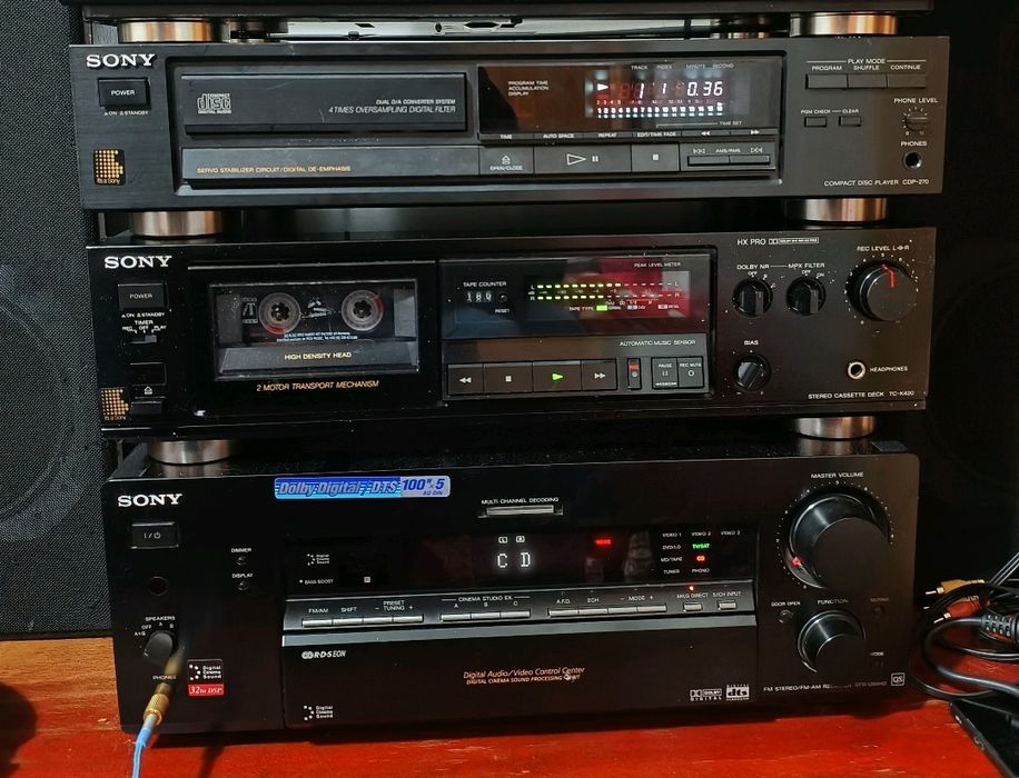 Linie Sony  Dec, cd, amplificator sony